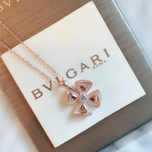 BULGARI Choker  18k ROSE Gold - 불가리 여성용  18K도금 로즈 골드 목걸이 Bul0050.