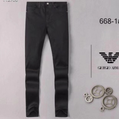 Armani 2019 Mens Graffity Denim Pants - 알마니 남성 그래피티 데님 팬츠 ARMPT0009.Size(29-36). 블랙