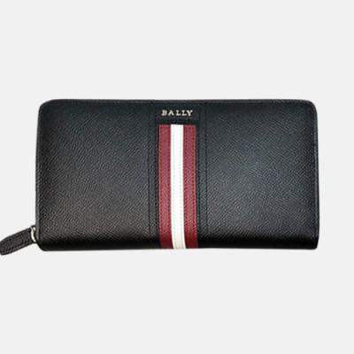 Bally 2019 Mens Leather Zip Round Wallet - 발리 남성용 레더 지퍼 라운드 장지갑 BALB0013.블랙