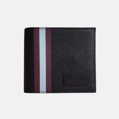 Bally 2019 Mens Leather Wallet - 발리 남성용 레더 반지갑 BALB0034.블랙