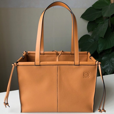 Loewe 2019 Ladies Leather Tote Bag, 35CM - 로에베 2019 여성용 레더 토트백 ,LOEB0321, 35CM, 카멜