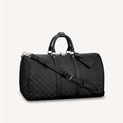 루이비통 남성 키폴 다미에 반둘리에 - Louis vuitton Mens Black Keepall - lvb16x
