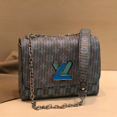 Louis Vuitton 2019 Leather Twist Shouder Bag,23cm - 루이비통 2019 레더 트위스트 숄더백 ,M55480,LOUB1622,23cm,블루