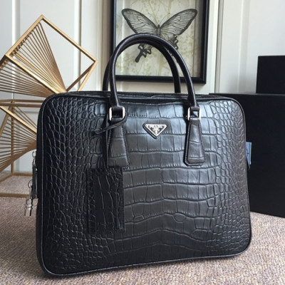 Prada 2019 Mens Business Bag,36CM - 프라다 2019 남성용 서류가방 2VE368-42 ,36CM,블랙