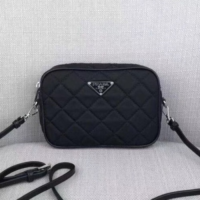 Prada 2019 Nylon Shoulder Cross Bag,17CM - 프라다 2019 나일론 숄더 크로스백,BL1028-3,17cm,블랙