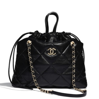 Chanel 2019 Leather Tote Shoulder Shopper Bag ,37CM - 샤넬 2019 레더 토트 숄더 쇼퍼백  CHAB1163,37CM,블랙