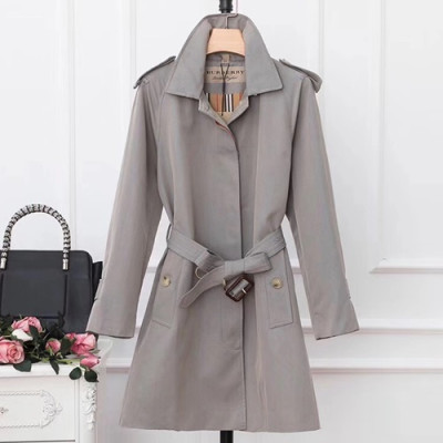 Burberry 2019 Womens Classic Heritage Trench Coat - 버버리 2019 여성 클래식 빈티지 트렌치 코트 BURCT0134.Size(s - 2xl),그레이