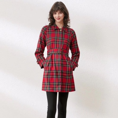 Burberry 2019 Womens Classic Heritage Trench Coat - 버버리 2019 여성 클래식 빈티지 트렌치 코트 BURCT0135.Size(s - 2xl),레드