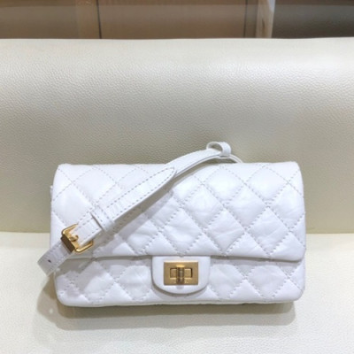 Chanel 2019 Women Leather Belt Bag ,17CM - 샤넬 2019 여성용 레더 벨트백,CHAB1208,17CM,화이트