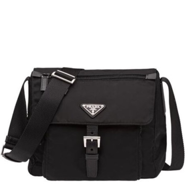 Prada 2019 Nylon Messenger Shoulder Bag,25CM - 프라다 2019 나일론 남성용 메신저 숄더백,1BD994,25cm,블랙