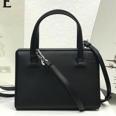 Loewe 2019 Postal Small Tote Shoulder Bag, 17CM - 로에베 2019 포스탈 스몰 토트 숄더백 ,LOEB0330, 17CM, 블랙