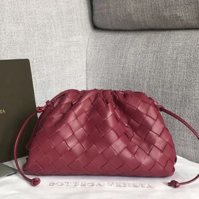 Bottega Veneta 2019 The Pouch Bag / Shoulder Bag,22cm - 보테가 베네타 2019 더 파우치 백 / 숄더백, 585852A ,BVB0337,22cm,와인