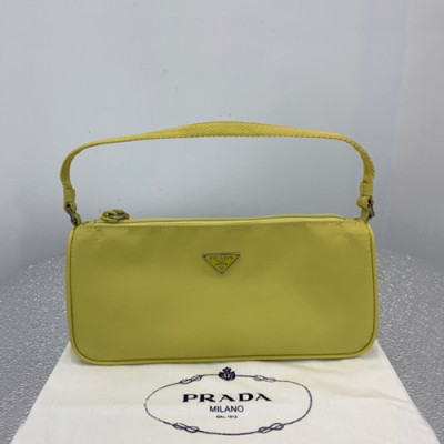 Prada 2019 Nylon Hobo Tote Shoulder Bag,24.5CM - 프라다 2019 나일론 호보 토트 숄더백,PRAB0066,24.5cm,옐로우