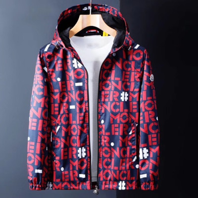 Moncler 2019 Mens Patch Logo Cajual Jacket - 몽클레어 2019 남성 패치 로고 캐쥬얼 자켓 MONJK0059,Size(m - 2xl),블랙