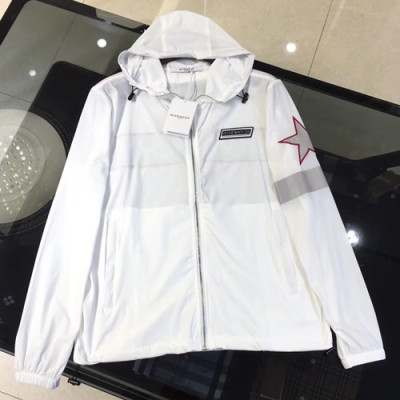 Givenchy 2019 Mens Logo Casual Nylon Jacket - 지방시 남성 로고 캐쥬얼 나일론 자켓 GIVJK0014.Size(m - 2xl).화이트