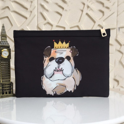 Dolce&Gabbana 2019 Nylon Clutch Bag ,30CM - 돌체 앤 가바나 2019 나일론 남성용 클러치백 DGB0120,30cm,블랙