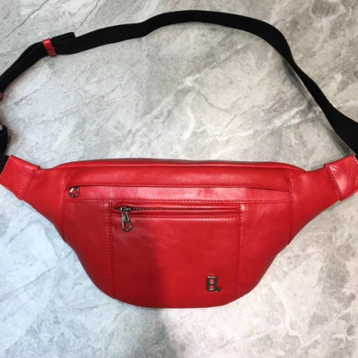 Balenciaga 2019 Leather Hip Sack Belt Bag,33CM - 발렌시아가 2019 남여공용 레더 힙색 벨트백,BGB0457,33CM,레드