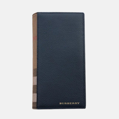 Burberry 2019 Leather Wallet - 버버리 남성용 레더 장지갑 BURW0082.Size(19CM).네이비