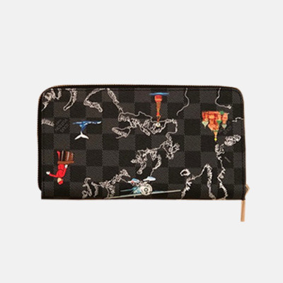 Louis Vuitton 2019 Zip Wallet M60017 - 루이비통 2019 남여공용 지퍼 장지갑  LOUW0258.Size(19CM).블랙