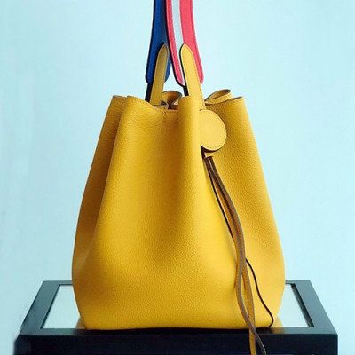 Hermes 2019 Licol Ever Color Leather Hobo Bucket Shoulder Bag ,17cm - 에르메스 2019 리콜 에버컬러 레더 여성용 호보 버킷 숄더백 HERB0739,17cm,옐로우