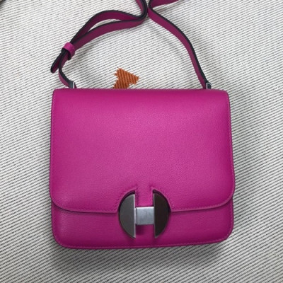 Hermes 2019 2002 Ever Color Leather Shoulder Bag ,20cm - 에르메스 2019 2002 에버컬러 레더 숄더백 HERB0768,20cm,핫핑크