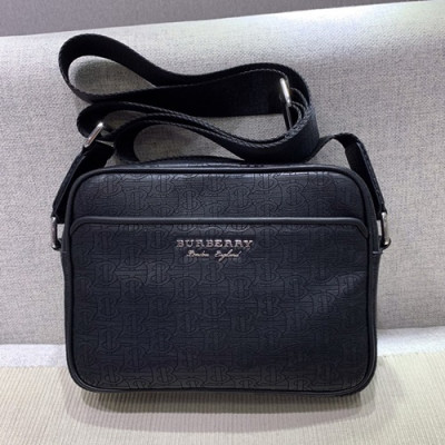 Burberry 2019 Messenger Shoulder Bag ,22.5CM - 버버리 2019 남성용 메신저 숄더백,BURB0398,22.5cm,블랙