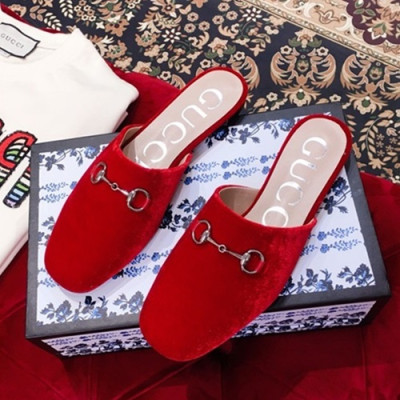 Gucci 2019 Ladies Leather Slipper - 구찌 2019 여성 레더 슬리퍼 GUCS0012,Size(225 -  250).레드