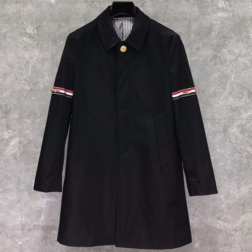 Thom Browne 2019 Mens Casual Classic Coat  - 톰브라운 2019 남성 캐쥬얼 클래식 코트 THOST0100,사이즈(1-4), 블랙