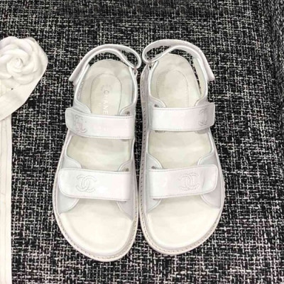 Chanel 2019 Ladies Leather Sandal - 샤넬 2019 여성용 레더 샌들 CHAS0045.Size(225 - 245).화이트