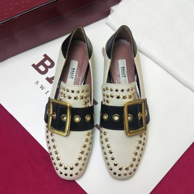 Bally 2019 Ladies Leather Loafer - 발리 2019 여성용 레더 로퍼, BALS0004.Size(225 - 245),화이트