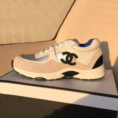 Chanel 2019 Ladies Running Shoes - 샤넬 2019 여성용 런닝슈즈 CHAS0092.Size(225 - 260).실버+화이트