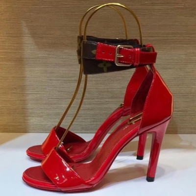 Louis Vuitton 2019 Ladies Leather High Heel Sandal - 루이비통 2019 여성용 레더 하이힐 샌들 LOUS0024.Size(220 - 255).레드