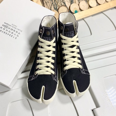 Maison Margiela 2019 Mm / Wm Canvas Sneakers - 메종 마르지엘라 2019 남여공용 캔버스 스니커즈, MMS0006.Size(225 - 270),블랙