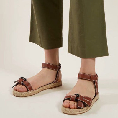 Loewe 2019 Ladies Leather Sandal - 로에베 2019 여성용 레더 샌들,LOES0011,Size(225 - 250).브라운