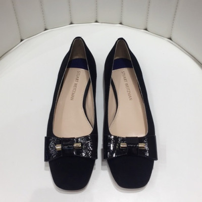 Stuart Weitzman 2019 Ladies Suede Flat Shoes - 슈트어트 와이츠먼 2019 여성용 스웨이드 플랫슈즈 STUS0001.Size(225 - 245).블랙