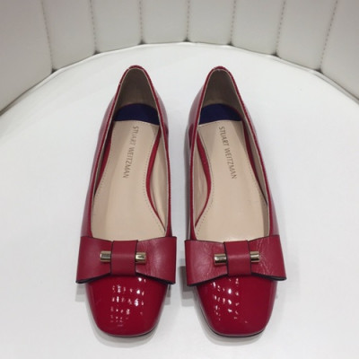 Stuart Weitzman 2019 Ladies Leather Flat Shoes - 슈트어트 와이츠먼 2019 여성용 레더 플랫슈즈 STUS0004.Size(225 - 245).레드