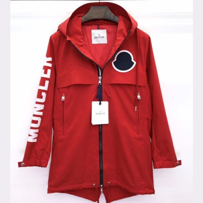 Moncler 2019 Mens Casual Windproof Trench Coat - 몽클레어 남성 캐쥬얼 바람막이 트렌치 코트 MONCT0143.Size(M - 3XL).레드