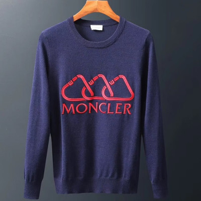 Moncler 2019 Mens Embroidery Logo Wool Turtle-neck Sweater - 몽클레어 남성 자수 로고 울 터틀넥 스웨터 MONST0151.Size(m - 3xl).컬러(네이비)