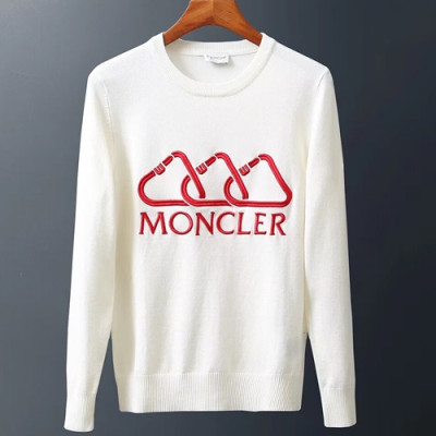 Moncler 2019 Mens Embroidery Logo Wool Turtle-neck Sweater - 몽클레어 남성 자수 로고 울 터틀넥 스웨터 MONST0153.Size(m - 3xl).컬러(화이트)