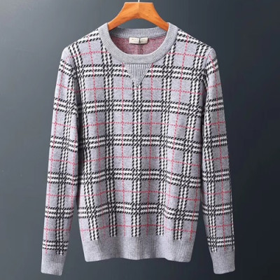 Burberry 2019 Mens Retro Logo Sweater - 버버리 2019 남성 레트로 로고 니트  BURST0311.Size(M - 3XL),그레이