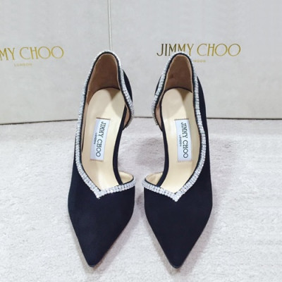 Jimmy Choo 2019 Ladies Suede High Heel - 지미츄 2019 여성용 스웨이드 하이힐 ,JIMS0040.Size(225 - 245).블랙