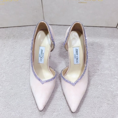 Jimmy Choo 2019 Ladies Suede High Heel - 지미츄 2019 여성용 스웨이드 하이힐 ,JIMS0041.Size(225 - 245).연인디핑크