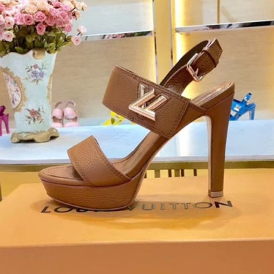 Louis Vuitton 2019 Ladies Leather High Heel Sandal - 루이비통 2019 여성용 레더 하이힐 샌들 LOUS0091,Size(220 - 255).브라운