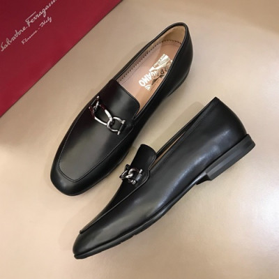 Ferragamo 2019 Mens Leather Loafer - 페라가모 2019 남성용 레더 로퍼 FGMS0008,Size(240 - 265).블랙