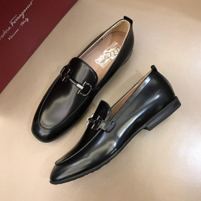 Ferragamo 2019 Mens Leather Loafer - 페라가모 2019 남성용 레더 로퍼 FGMS0011,Size(240 - 265).블랙