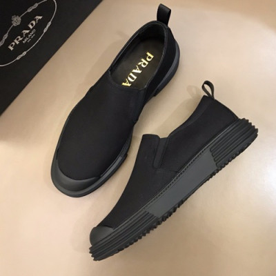 Prada 2019 Mens Modern Canvas Slip-on - 프라다 2019 남성용 모던 캔버스 슬립온 PRAS0044.Size(240 - 270).블랙