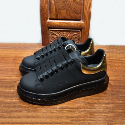 Alexander McQueen 2019 Mm/Wm Oversol Sneakers - 알렉산더맥퀸 2019 남여공용 오버솔 스니커즈 AMQS0003.Size(225 - 270).블랙+옐로우골드