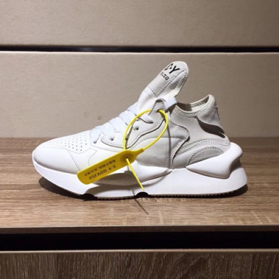 Y-3 2019 Mens Leather Sneakers - 요지야마모토 2019 남성용 레더 스니커즈 Y-3S0005,Size(240 - 270).화이트