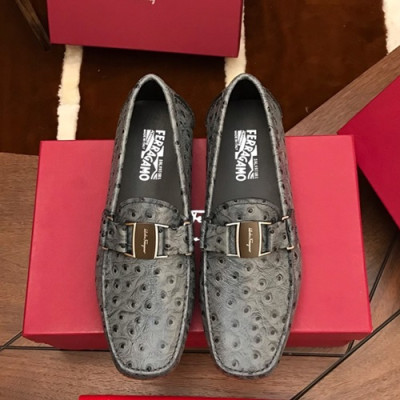 Ferragamo 2019 Mens Leather Loafer - 페라가모 2019 남성용 레더 로퍼 FGMS0023,Size(240 - 275).그레이