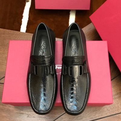 Ferragamo 2019 Mens Leather Loafer - 페라가모 2019 남성용 레더 로퍼 FGMS0024,Size(240 - 275).블랙